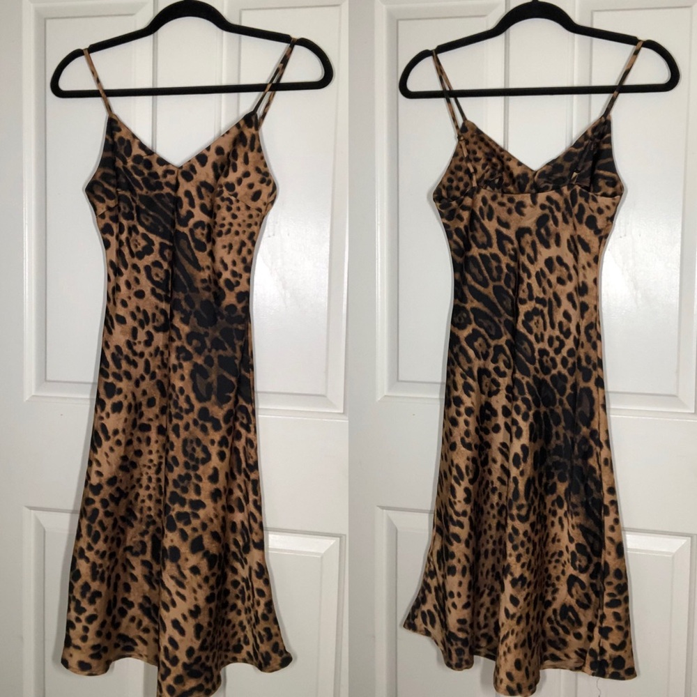 Cheetah silk dress